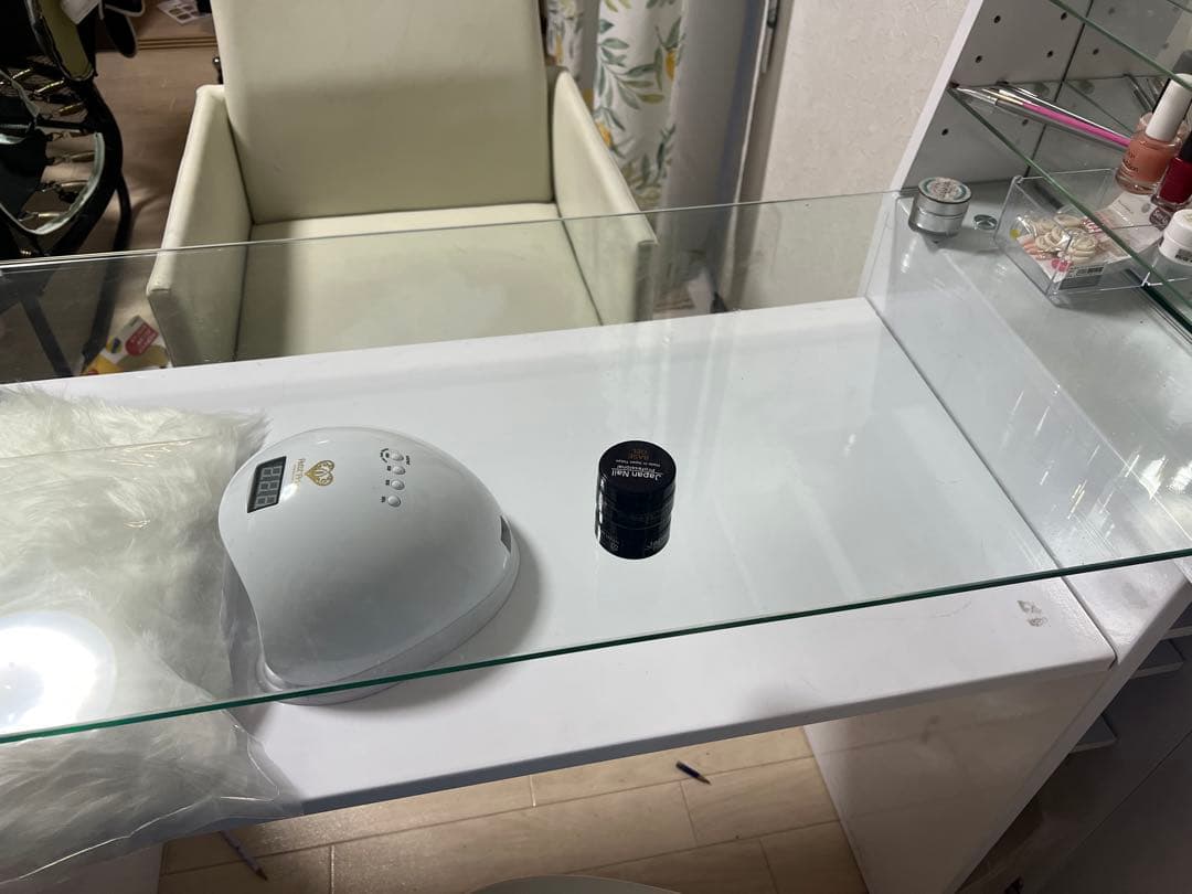 直接引取限定】 LOWYA ネイルデスク 椅子 おまけ付