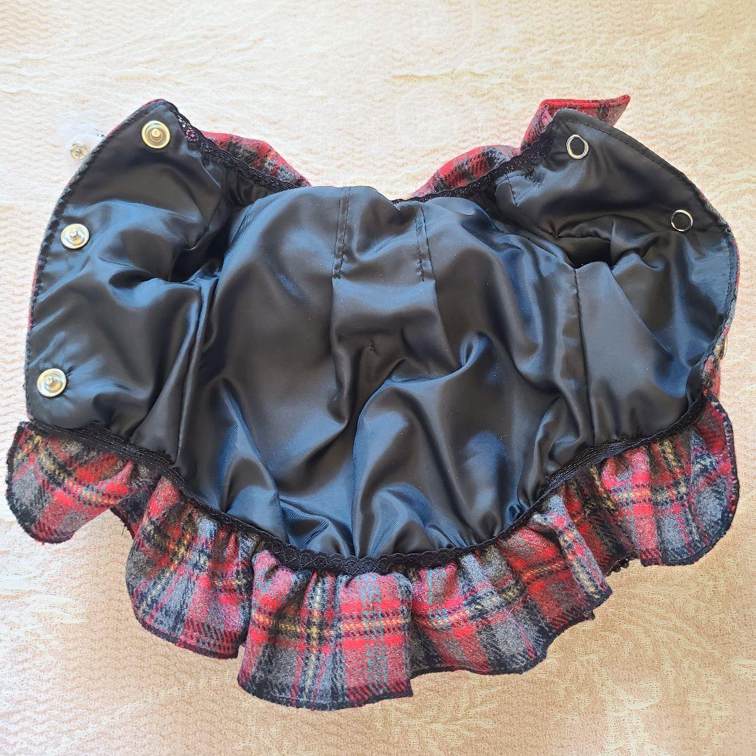 犬服 プルジャム イングランドウールタータンチェック コート