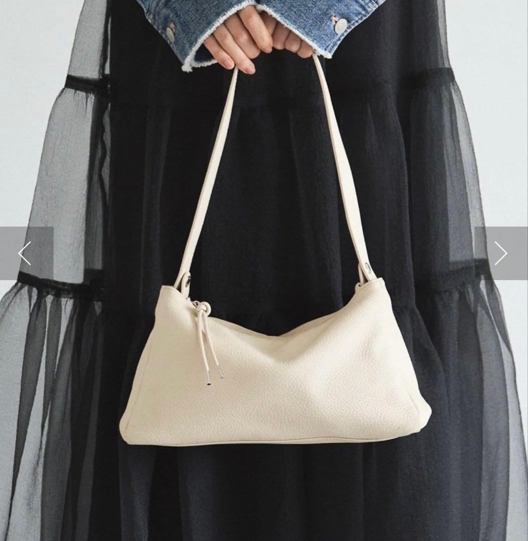 russet レザー2WAYショルダーバッグ アイボリー