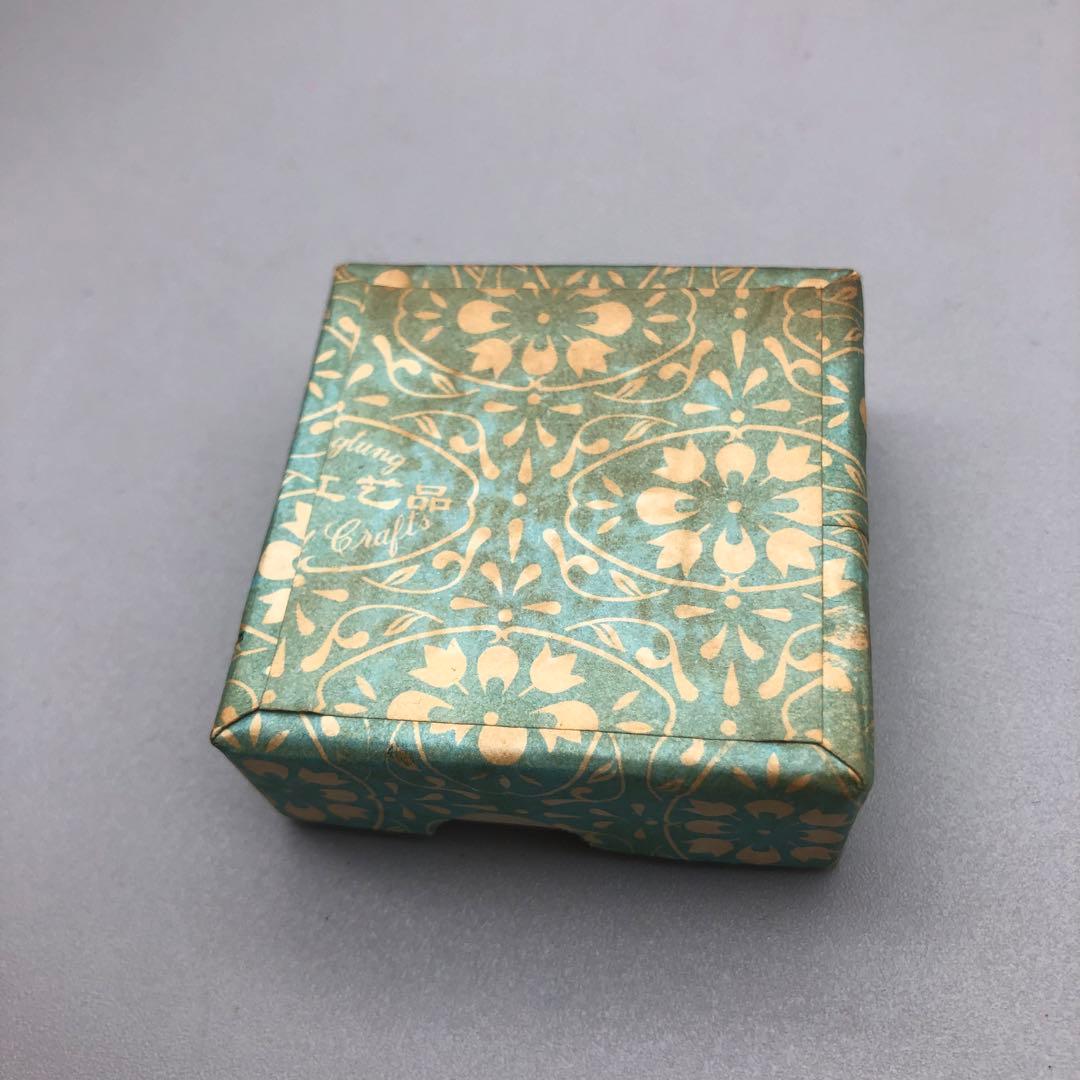 中国骨董品ゴールドメッキブルーエナメルメッシュタイガーアイキャット