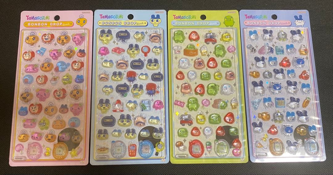 匿名配送】たまごっち ボンボンドロップシール 4点セット ボンボン