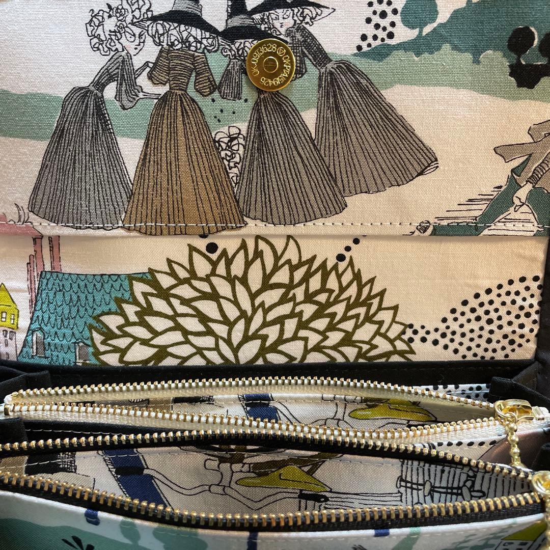 ゆめ　長財布　やりくり財布　ハンドメイド　廃盤レア生地