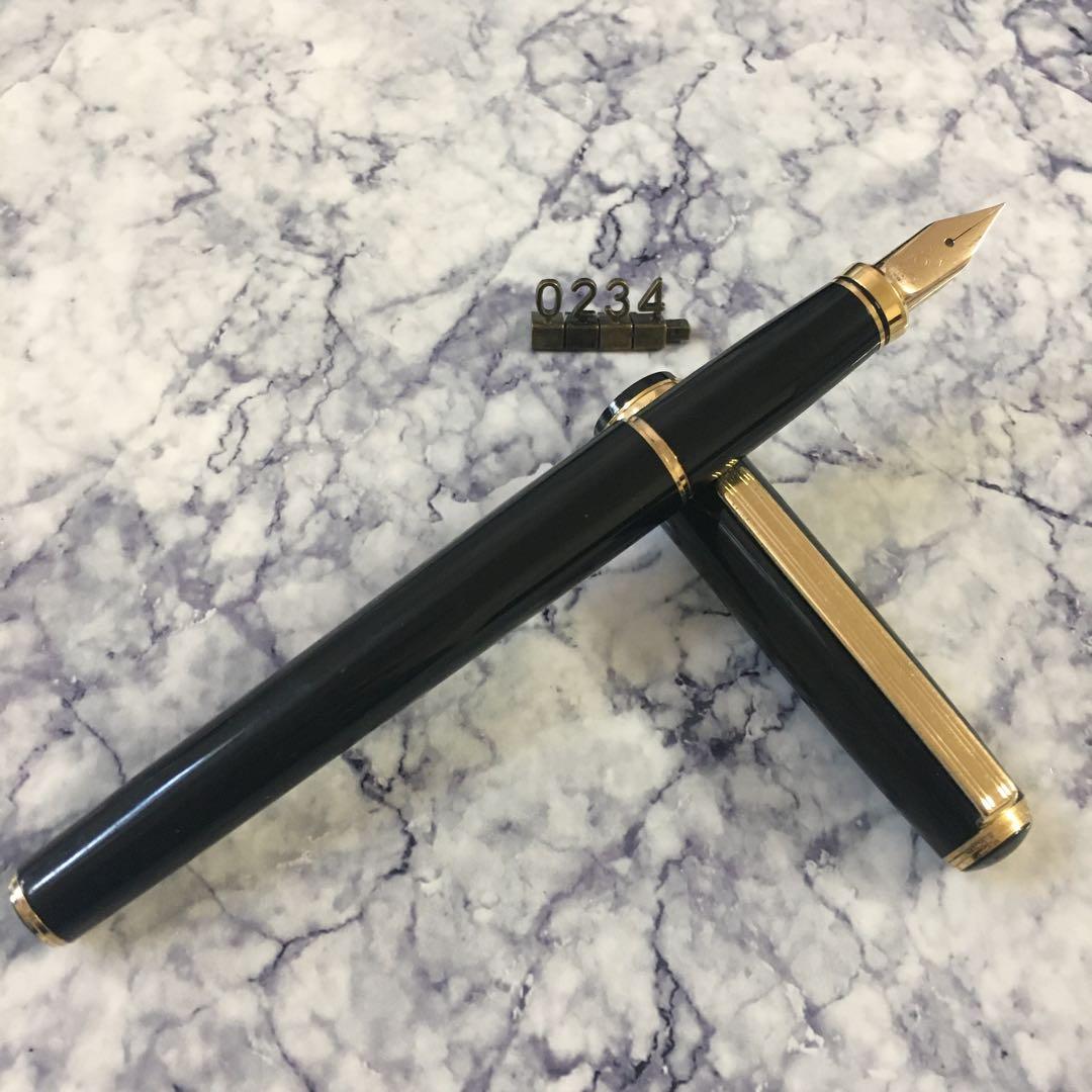 0234 オーバーホール済み 金使用量最大級 PLATINUM 18k 万年筆
