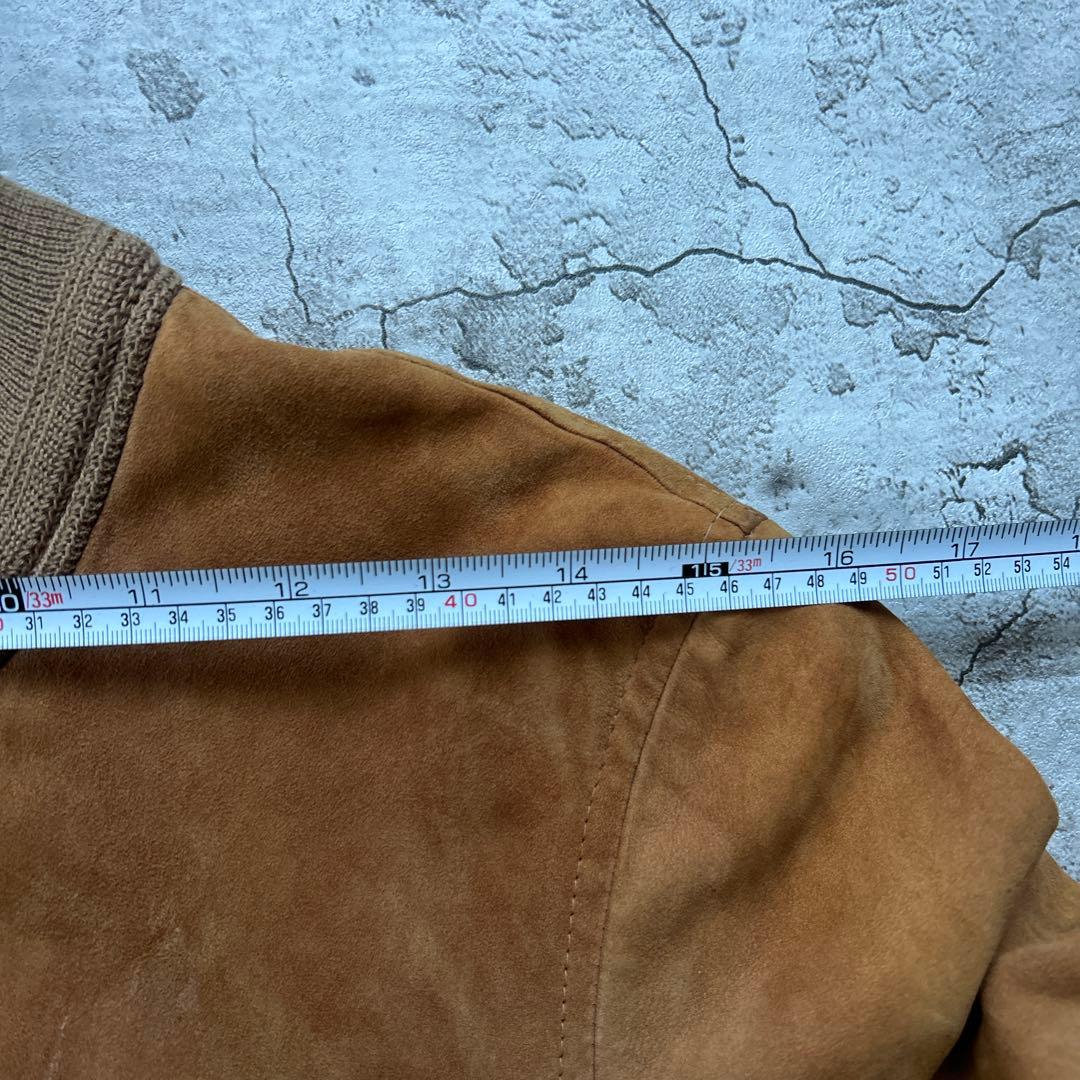 Vintage 80s ユーロ レザージャケット スエードジャケット 52の通販は