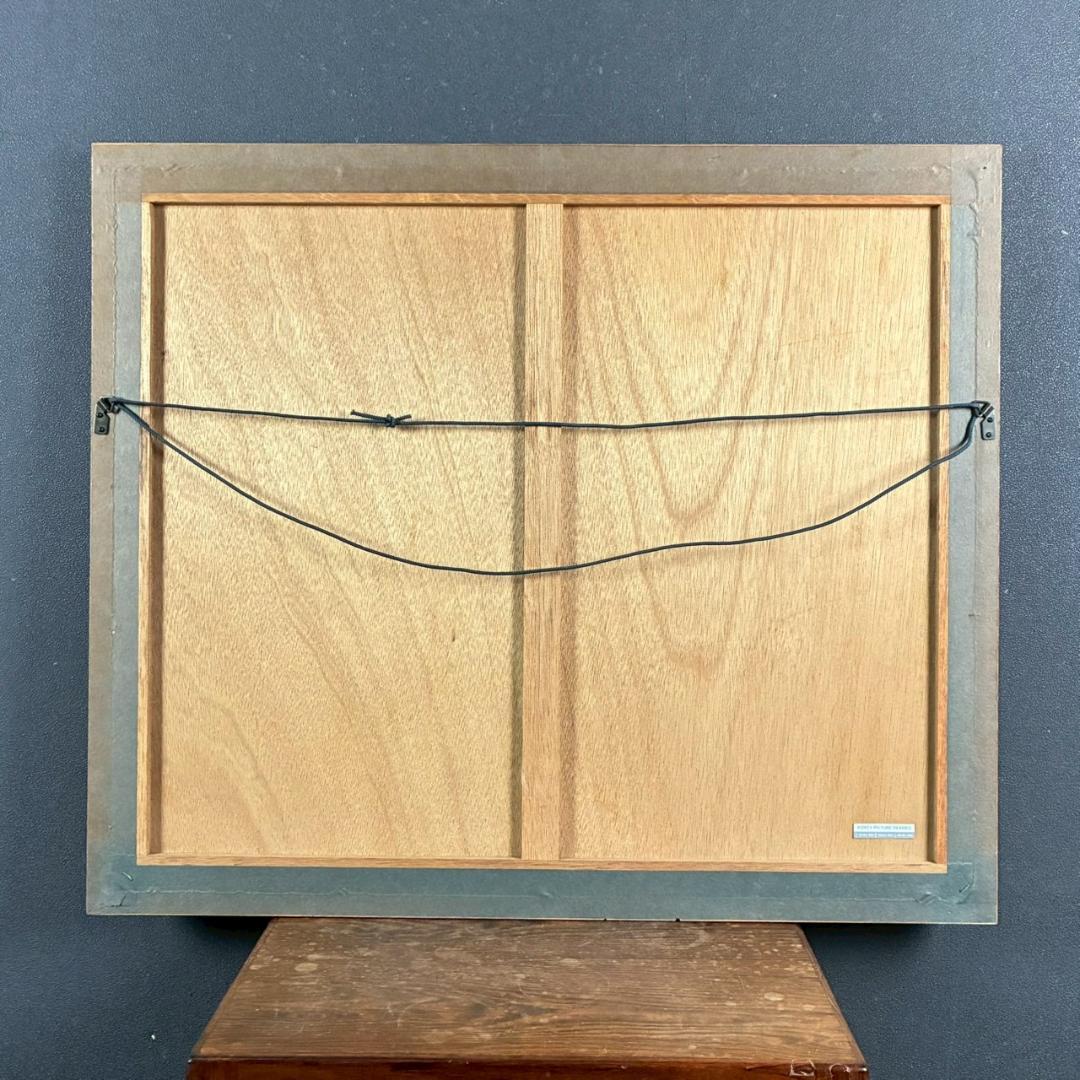 美品 ベルナール・ガントナー「冬の風景画」リトグラフ 直筆サイン入り