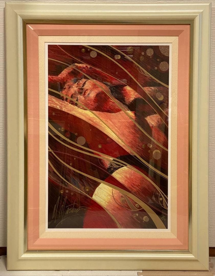 マーティロ・マヌキアン「春」シルクスクリーン直筆サイン