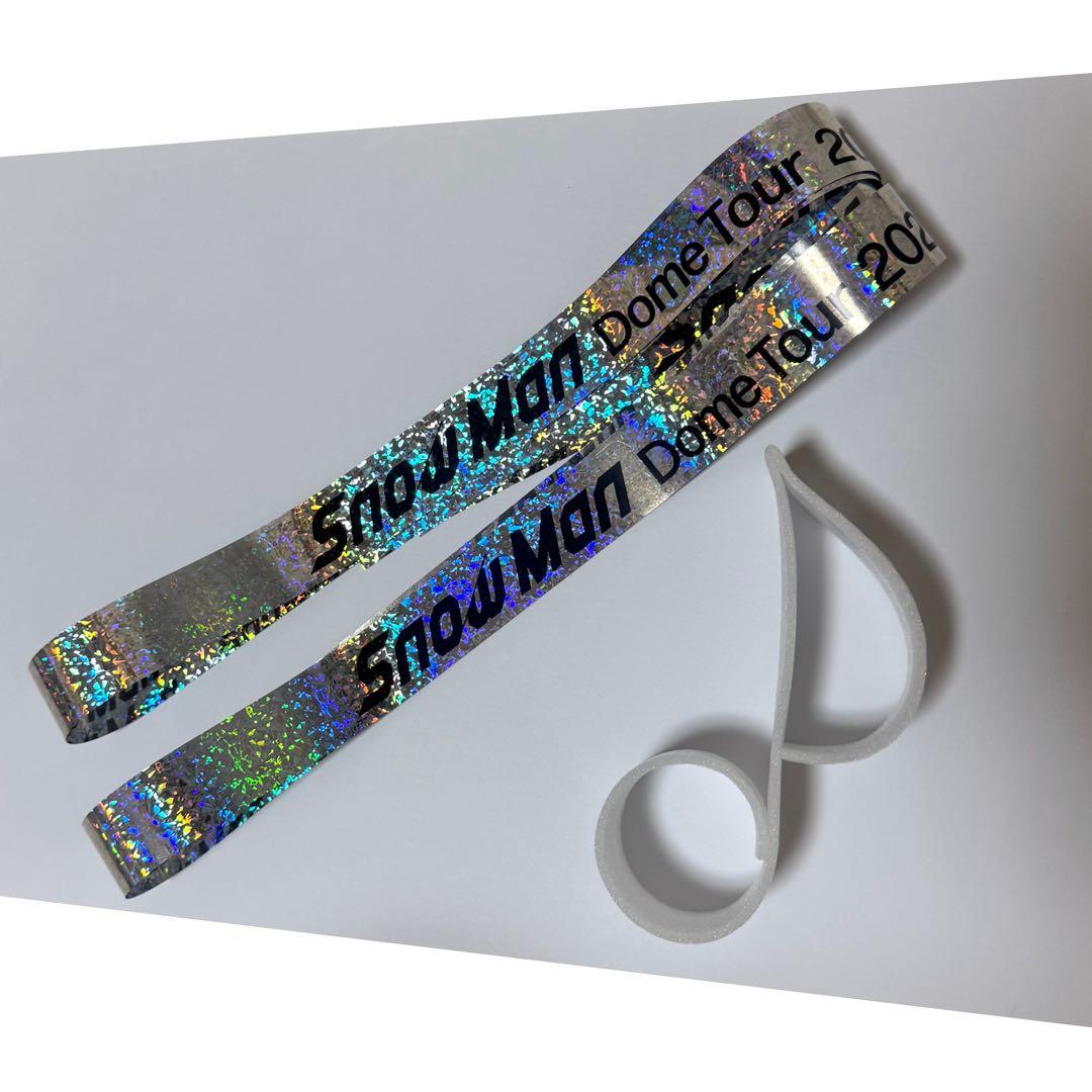 SnowMan Dome Tour ON 銀テープ2本 音符 落下物 - メルカリ