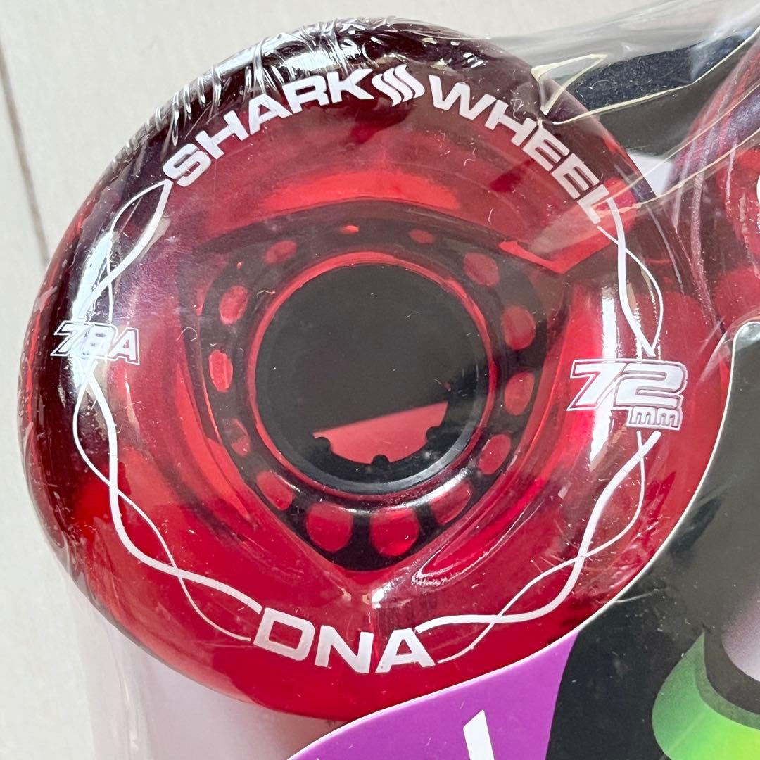 14☆新品 未開封☆ シャークウィール 72mm 78a クリアレッド