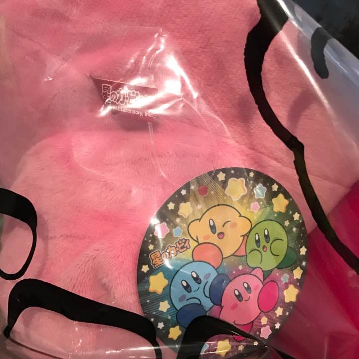 新品 未使用】カービィ ビッグ ぬいぐるみ クッション ピンク 非売品