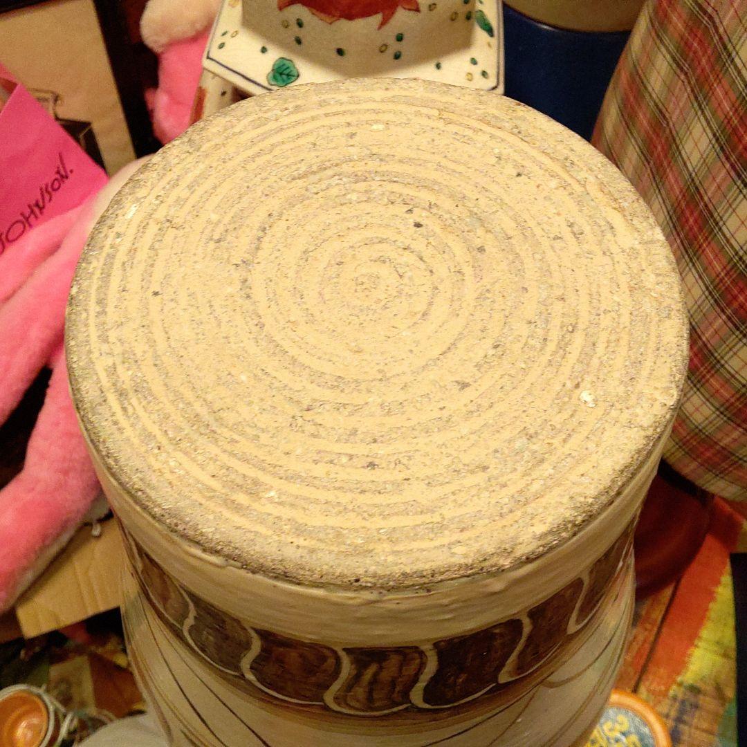 中国 古玩 磁州釜魚紋やきもの