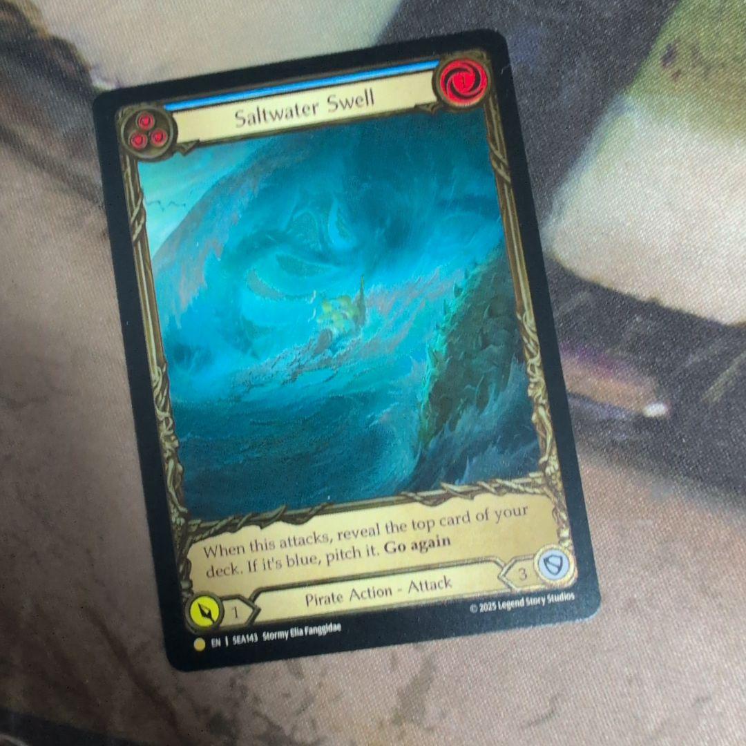 FaB Saltwater Swell (青)　トレジャー 3枚セット