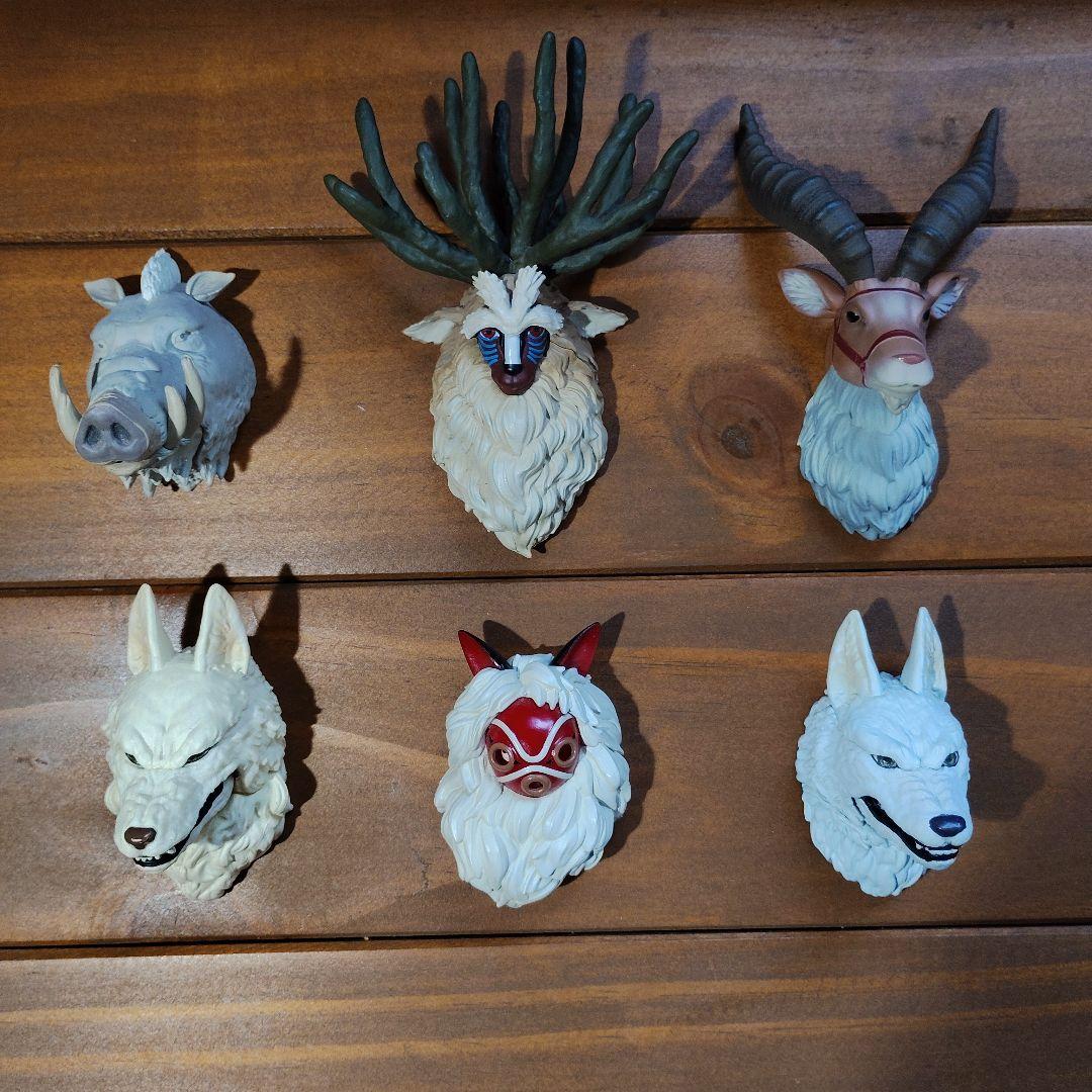 ジブリもののけ姫フェイスマグネット全6種類セット もののけ姫