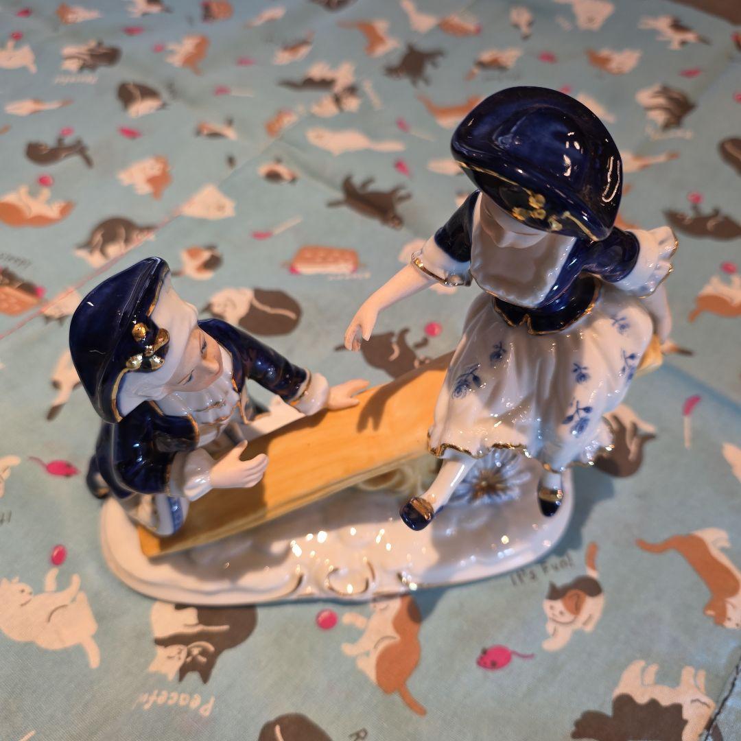 アンティーク KPM フィギュリン ドイツ高級陶磁器 人形置物 - メルカリ