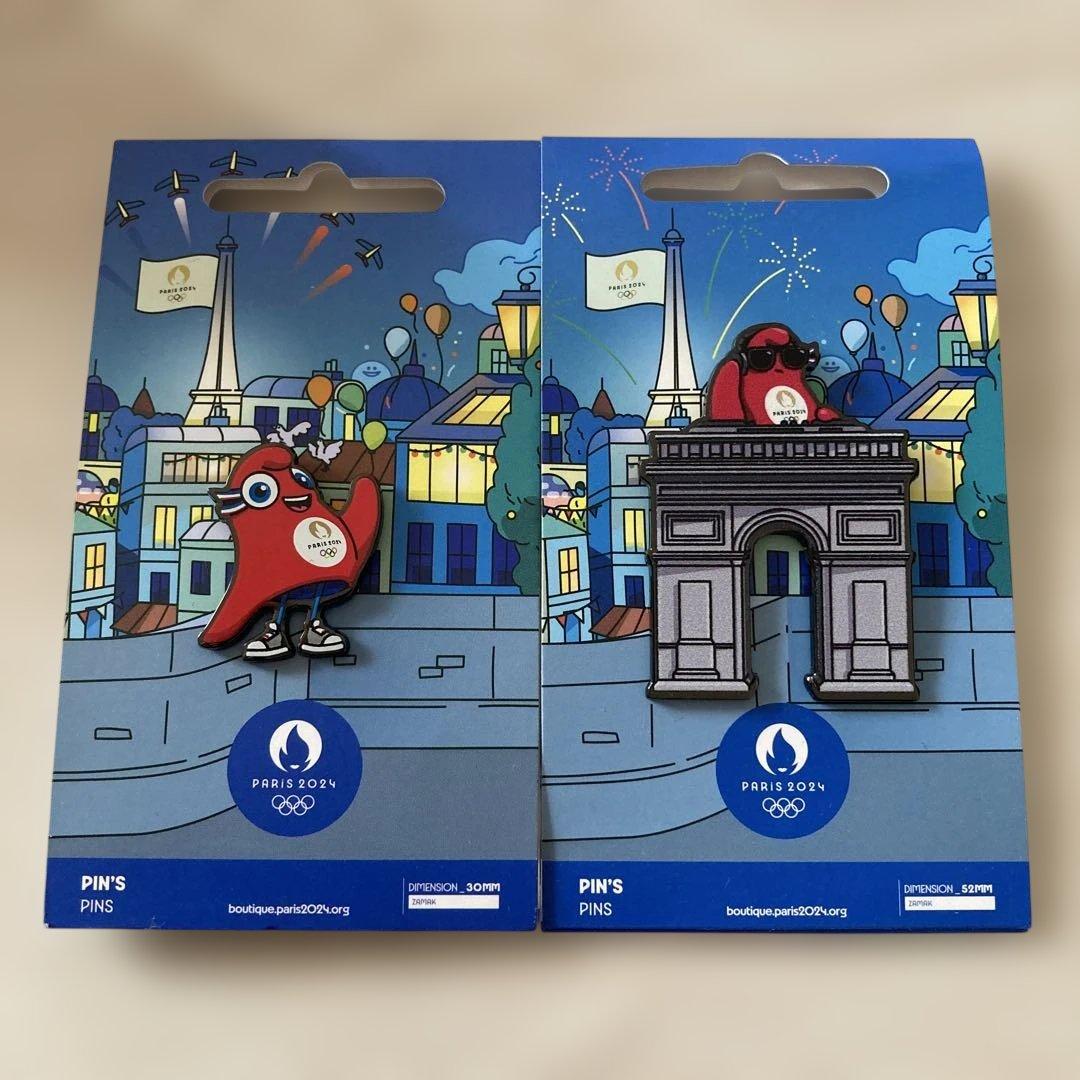 2024 パリオリンピック マスコットピンバッジ オフィシャルグッズ 正規