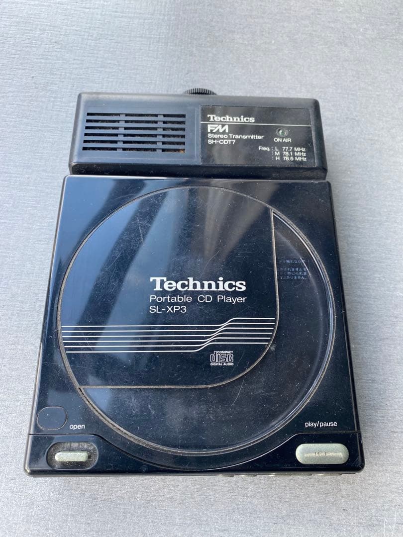 Technics SL-XP3 ポータブルCDプレーヤー 【ジャンク品】-バーバリー