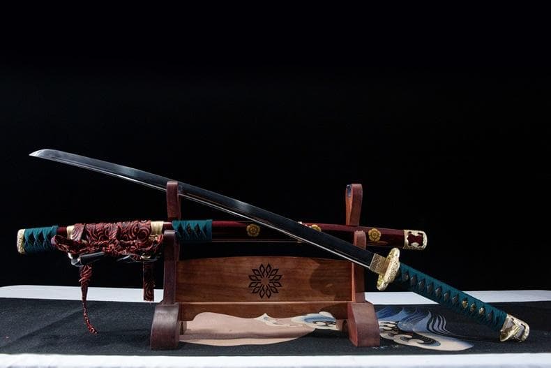 月天紅舞太刀 日本刀 模造刀 居合刀 武士道 武蔵 鑑賞用 手鍛造打