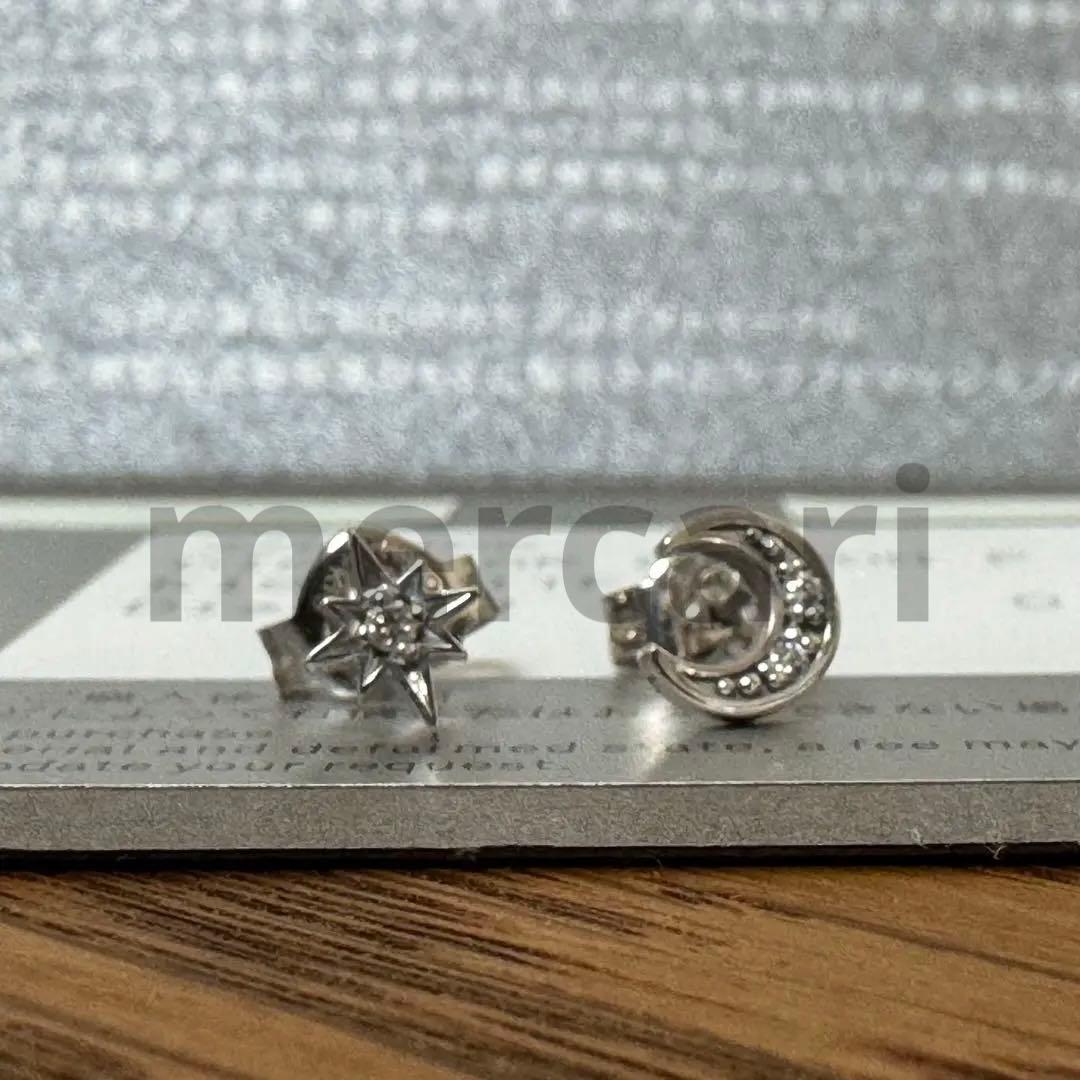 スタージュエリー*K18WG*スター&ムーン（星と月）のピアス - yellows