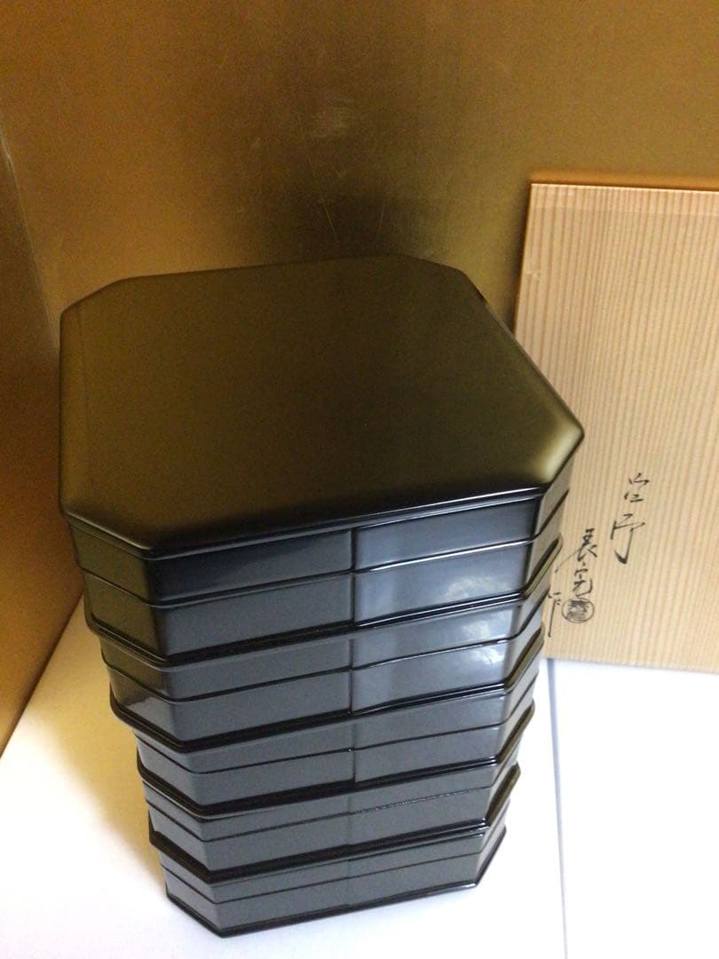 縁高 表完 共箱付き 茶道具 五重縁高 表完 共箱