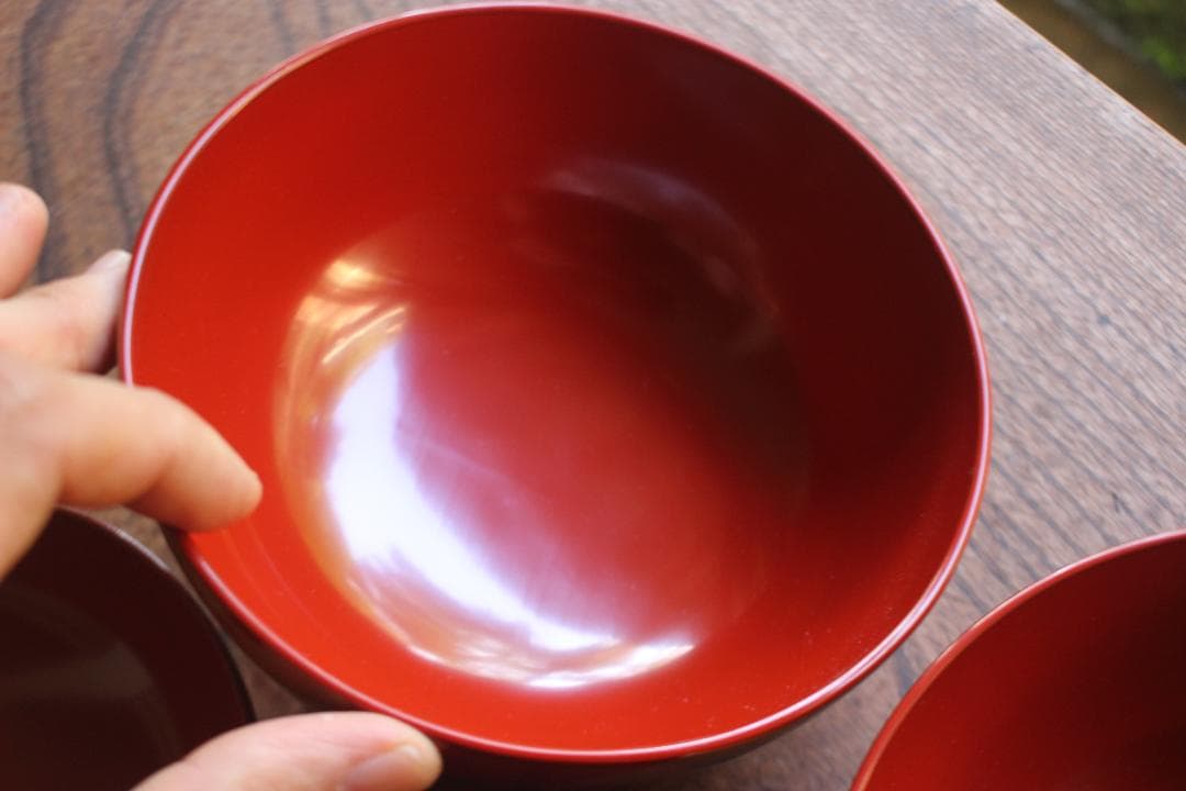 時代逸品！上質朱漆に極上鳳凰沈金蒔絵の映える大椀2点（検輪島塗雑煮椀煮物椀