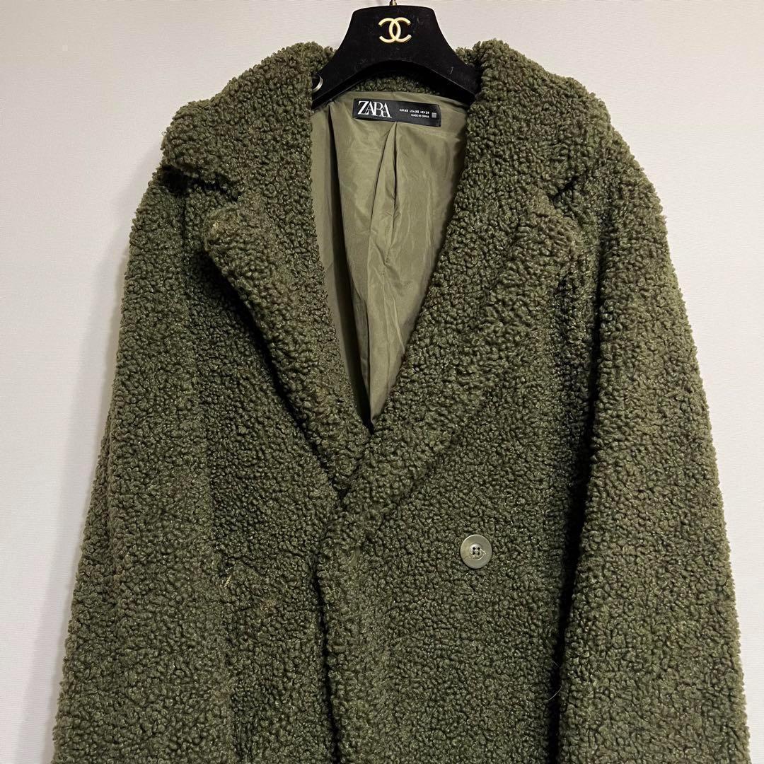 ZARA滝沢眞紀子 ボア テディベアコート ロングコート チェスター XS