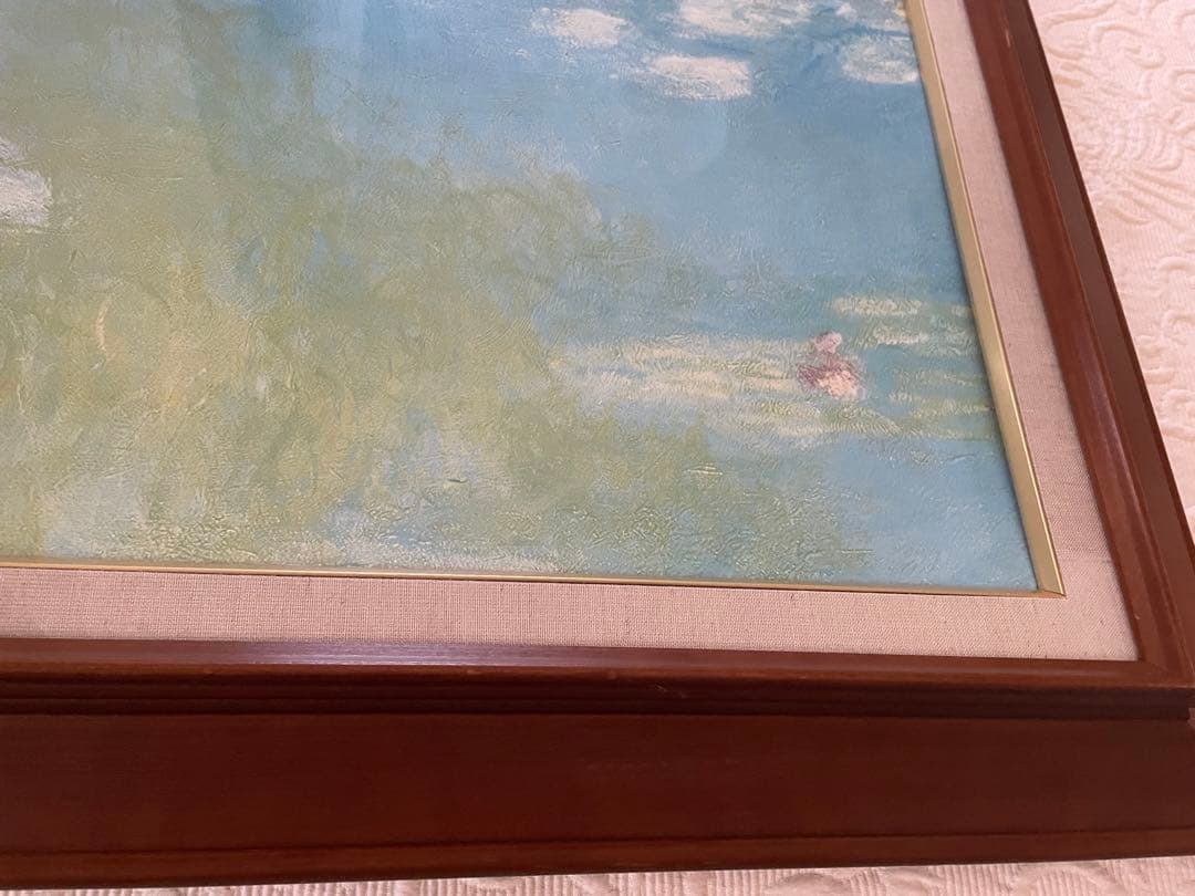 Claude Monet 睡蓮:61×68.5cm ／睡蓮クリーニングクロス付
