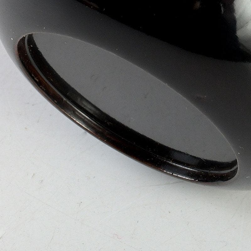 茶道具 塗師 幸悦作 つぼつぼ蒔絵 中棗 共箱 V 9389