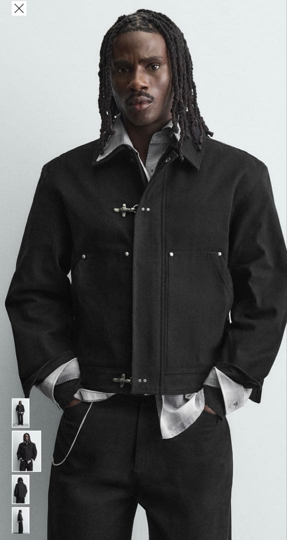 【完売品M】ZARA ファイヤーマン リラックスフィットトグルジャケット　新品