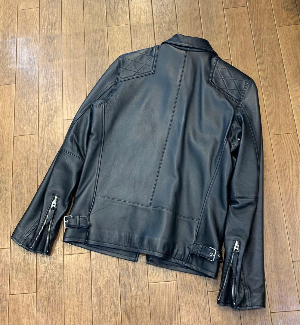 schott ショット シングル ライダース ジャケット 羊革 L ブラック