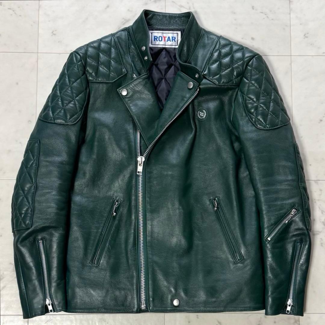 blackmeans 23SS カウレザー ダブルライダースジャケット blackmeans