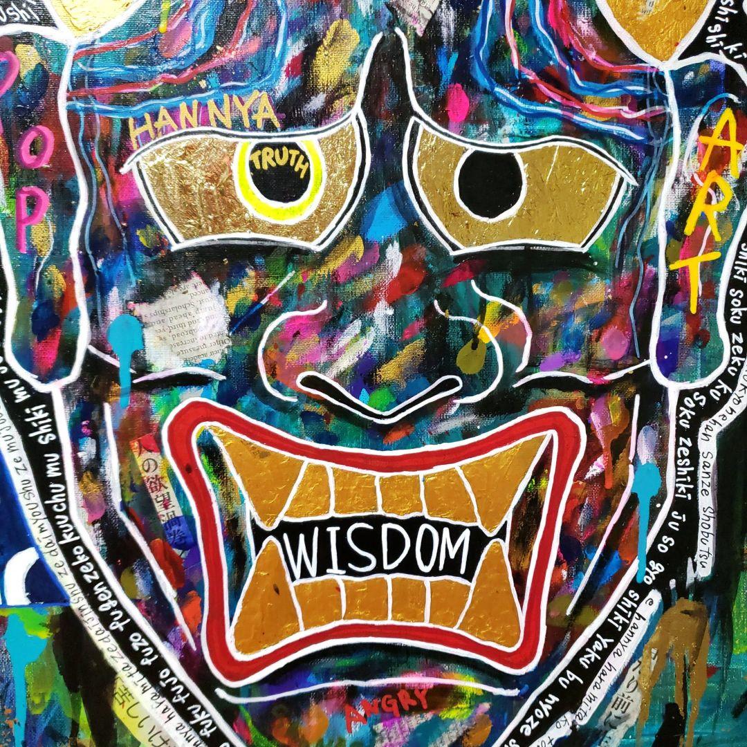 一点物/F20号】智慧-WISDOM【現代アート/絵画/原画】 - メルカリ