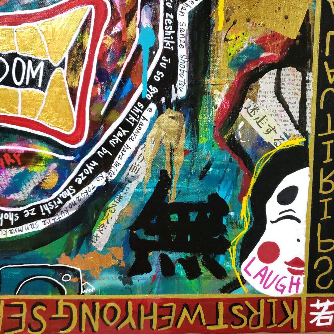 一点物/F20号】智慧-WISDOM【現代アート/絵画/原画】 - メルカリ