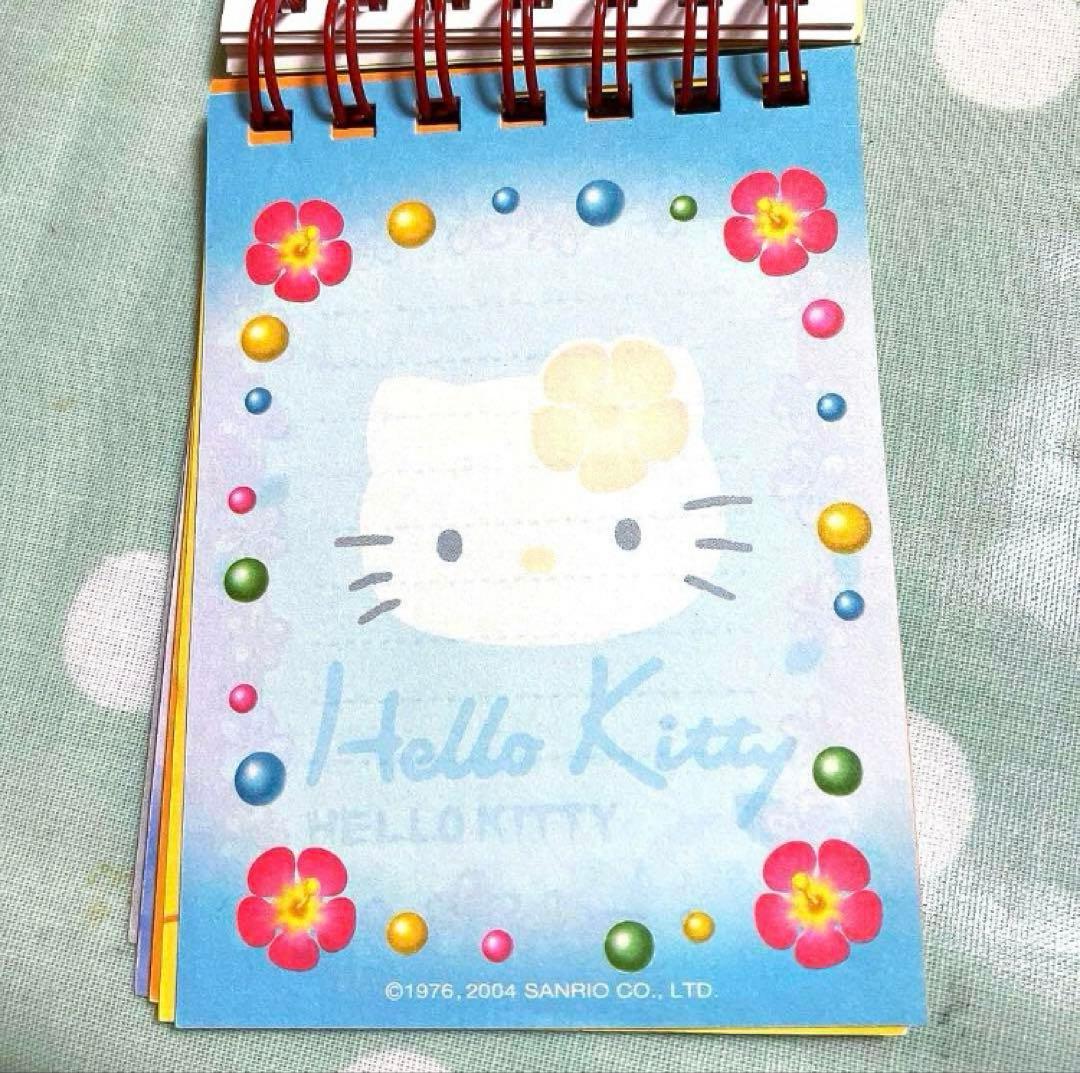 Hello Kittyサンリオハイビスカスメモ帳平成レトロレア☆