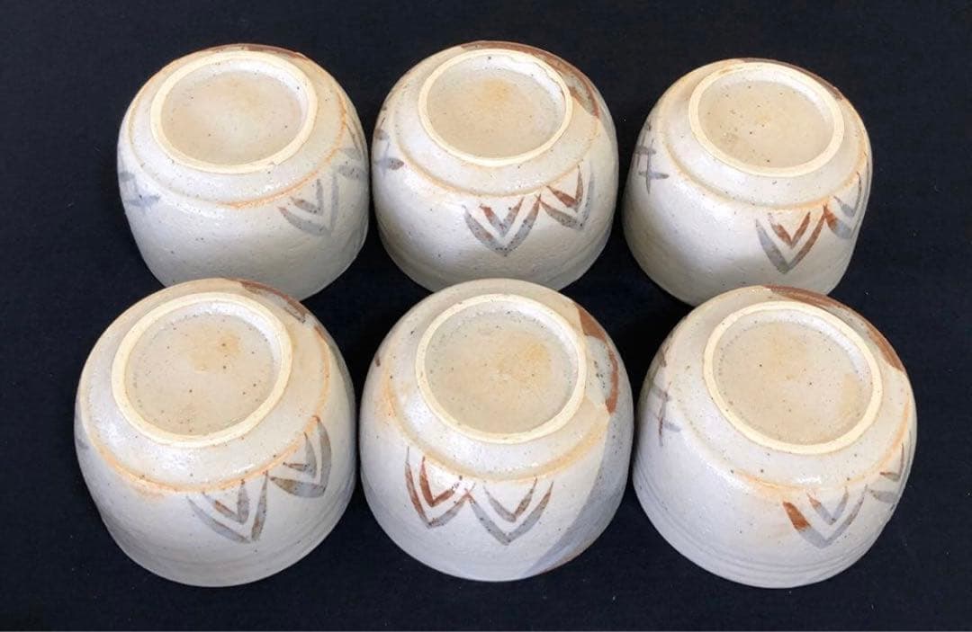 《R》志野 弁当蓋物6客 加藤十右衛門 共箱 懐石　260120き5