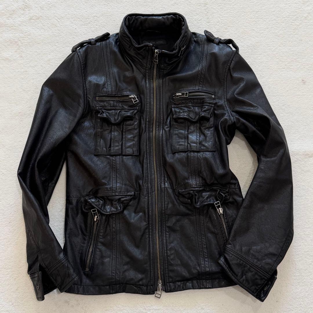 ジャケット・アウター y2k japanese label gimmick leather jac y2k japanese label gimmick leather jac