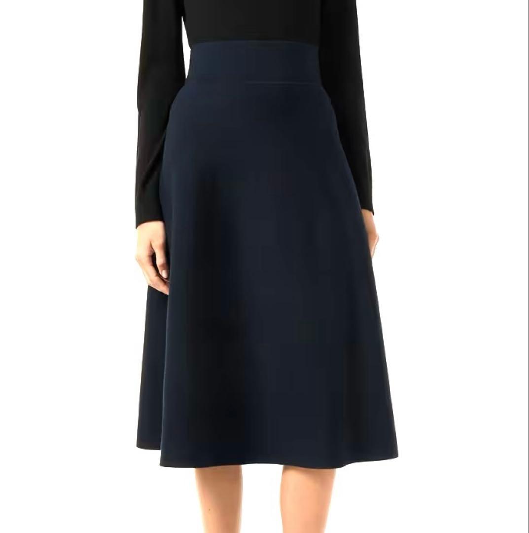 ロロピアーナ定価３８万雑誌＆公式掲載カシミアシルクボックスプリーツフレアスカート