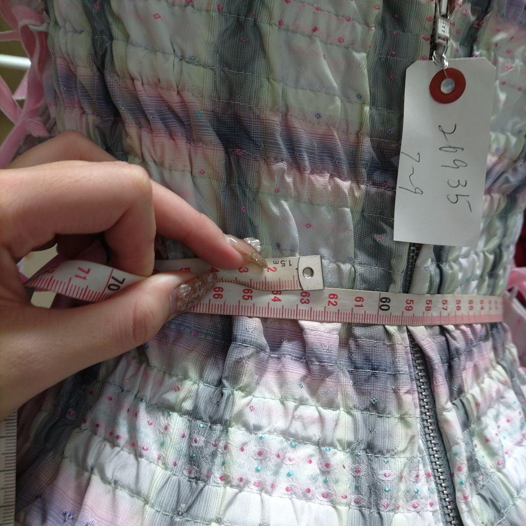 7-9号★NICE CLAUP★サイド編み上げカラードレス