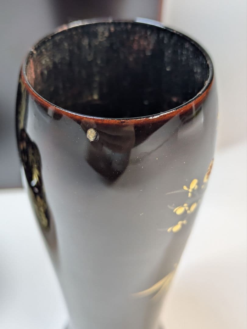 茶箱 梅笹文様 茶道具 平棗 茶せん筒 香合 骨董 光琳蒔絵 輪島塗