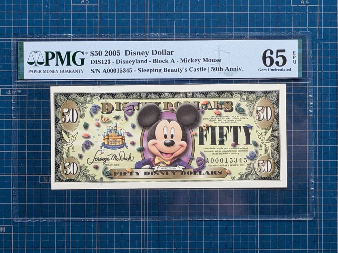 ディズニーダラー 2005年 50ドル ミッキー - メルカリ