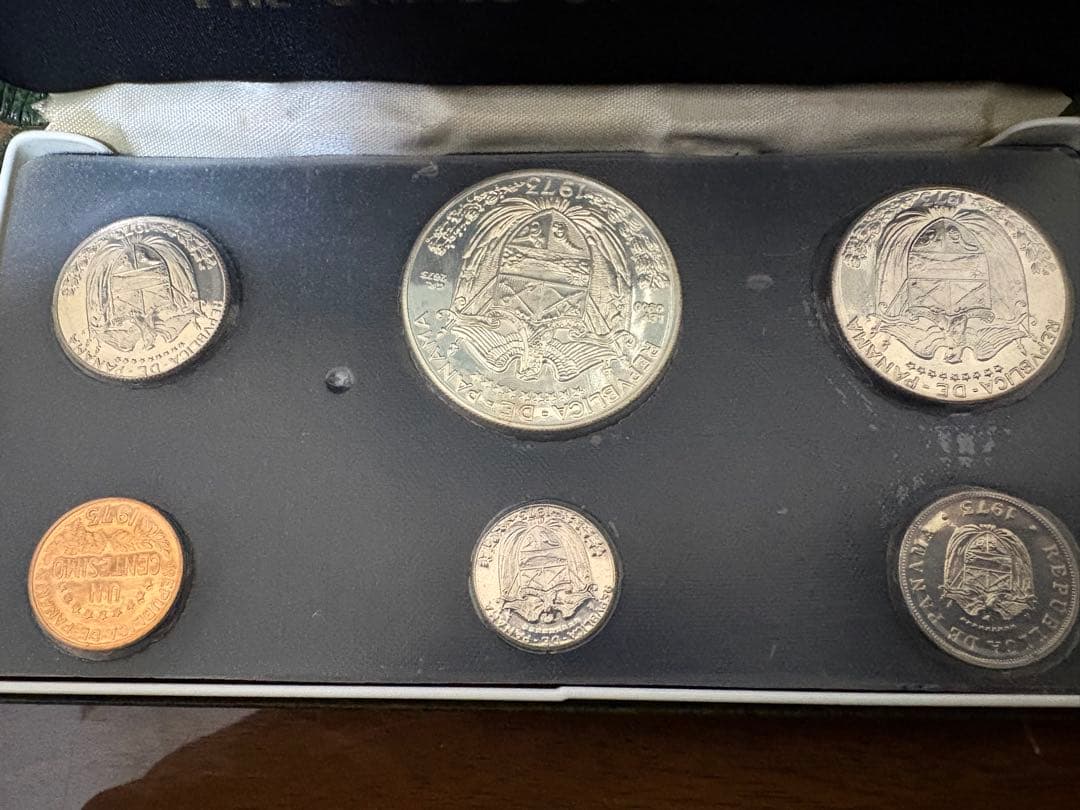 1973年 パナマ プルーフ 6種セット【米国造幣局製造】銀貨含