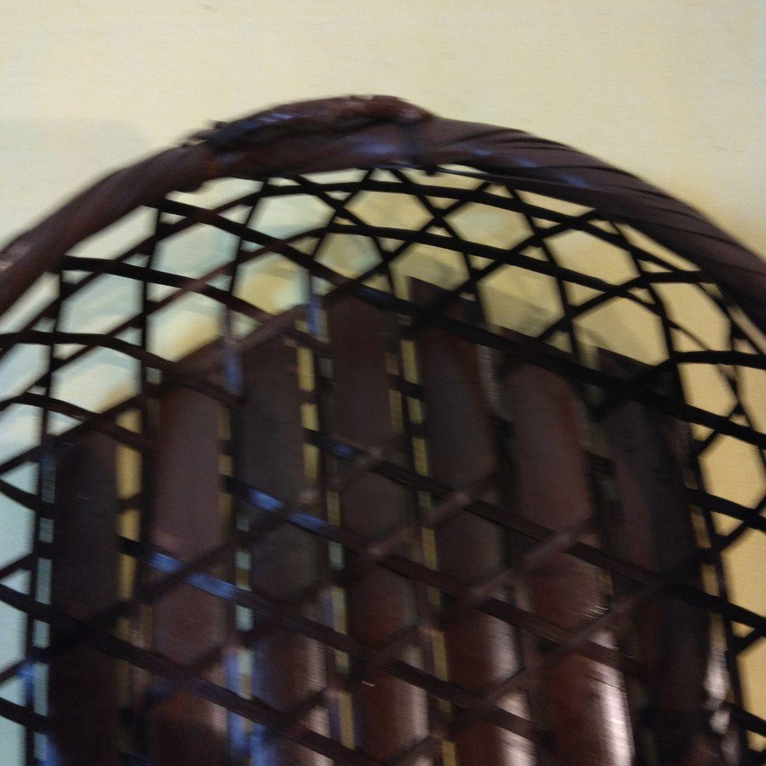 多目的籐製?円形バスケット持ち手付き15個