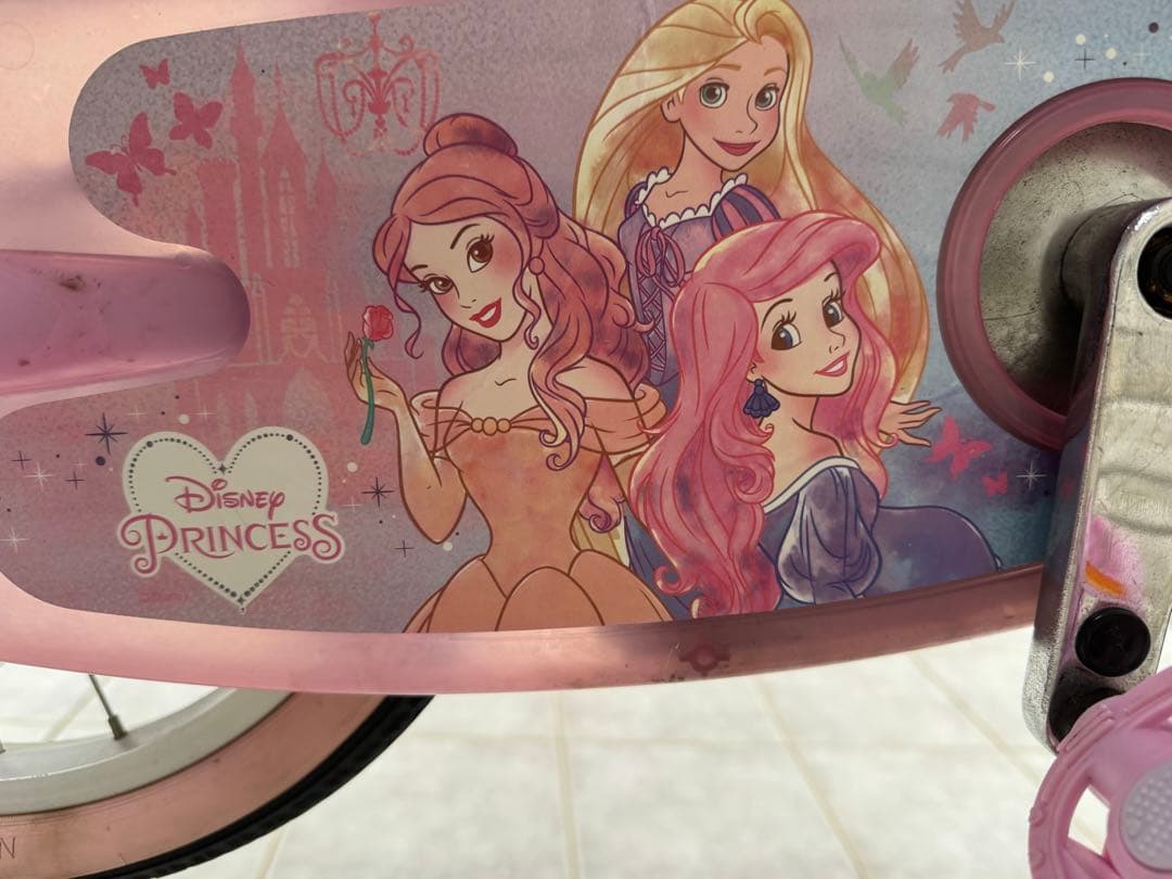 子供用自転車 ピンク 16インチ　補助輪付き