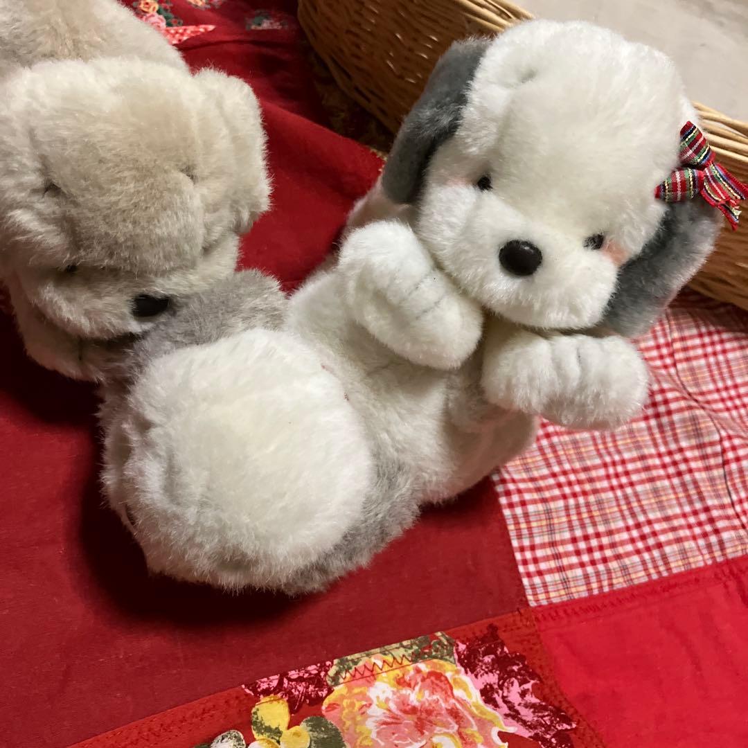 うめ吉　ぬいぐるみ　寝そべり　3体セット　中島潔　ぬいぐるみ犬　子犬