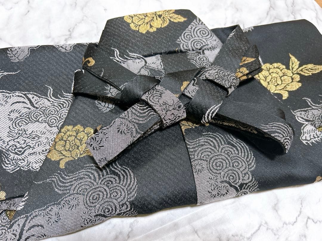 市松模様♡七五三　5歳　男の子　セット　一式　シンプル　黒　グレー