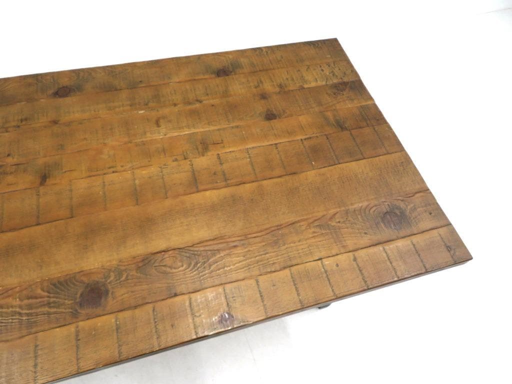 展示品　クラッシュゲート　クランキー　ダイニングテーブル　作業台　無垢材