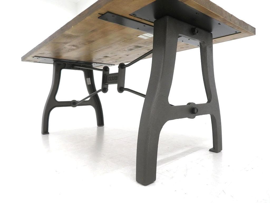 展示品　クラッシュゲート　クランキー　ダイニングテーブル　作業台　無垢材