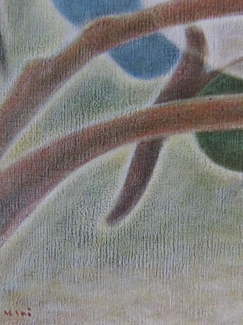 牛島憲之、【はな】、希少な大判額装用画集より、新品額装付、状態良好