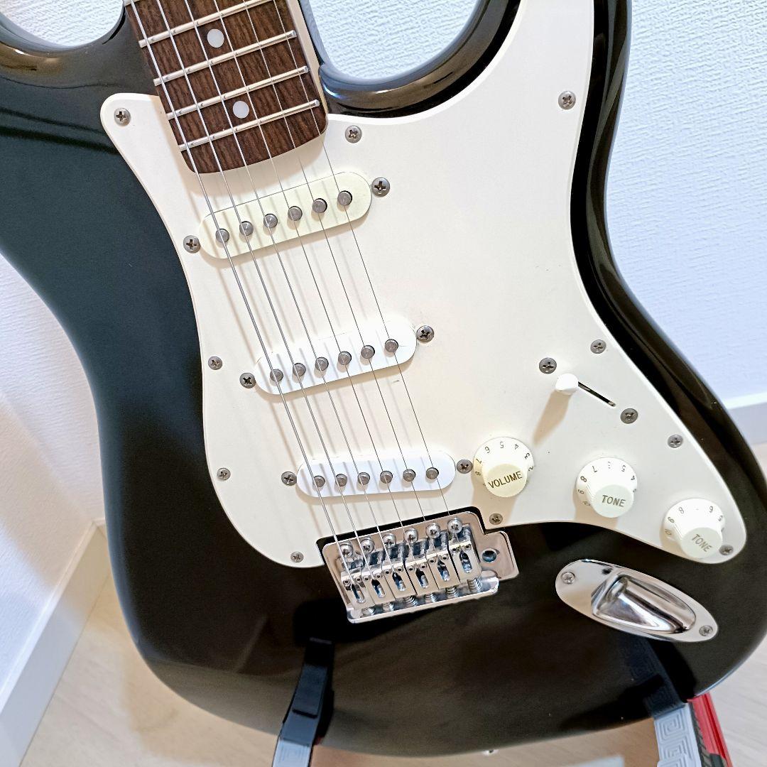 Squier エレキギター ストラトキャスター ブラック メンテ済