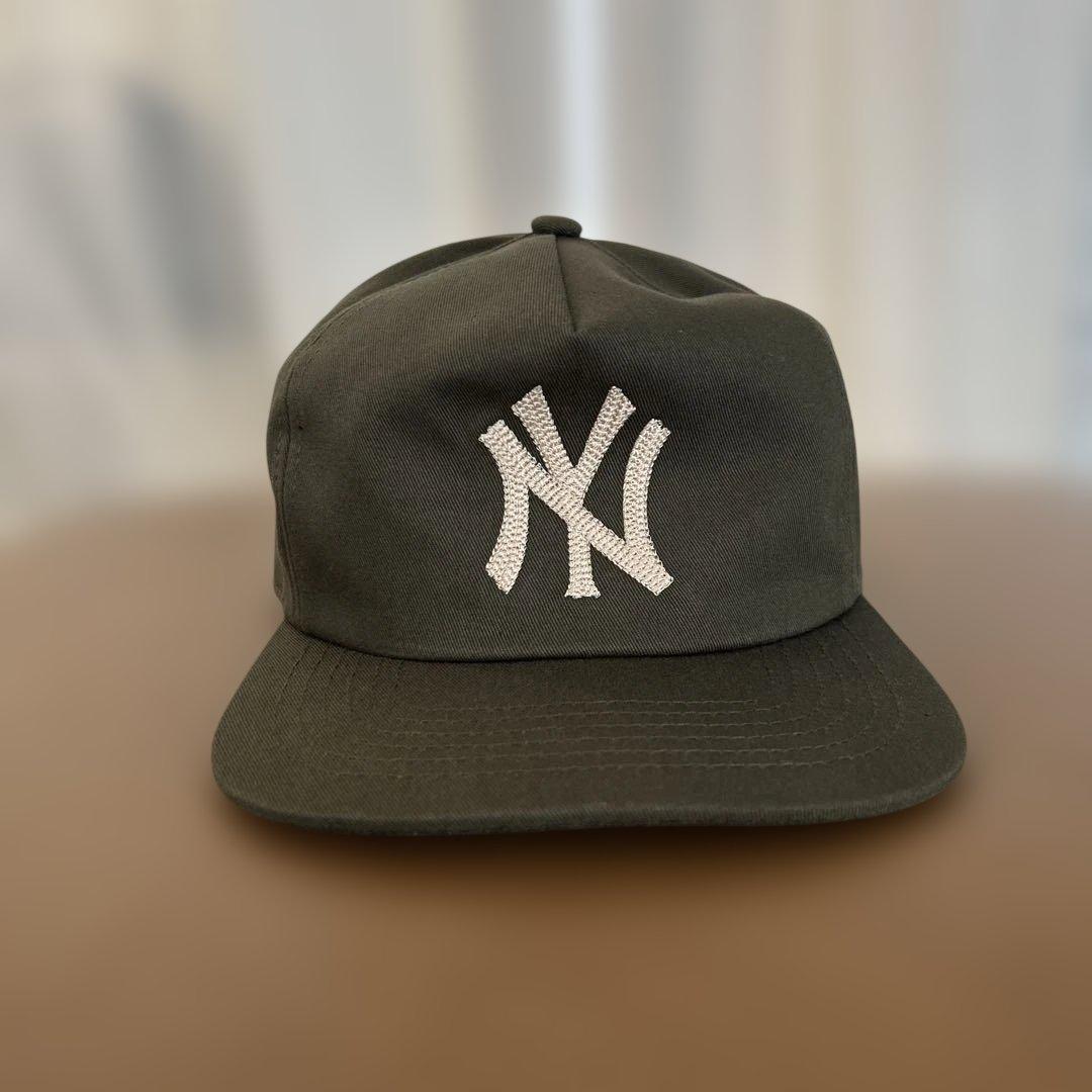 Mondaysuck NY マンデーサック オリーブグリーン マンデーサック キャップ monday suck ヤンキース オリーブ MondaySuck