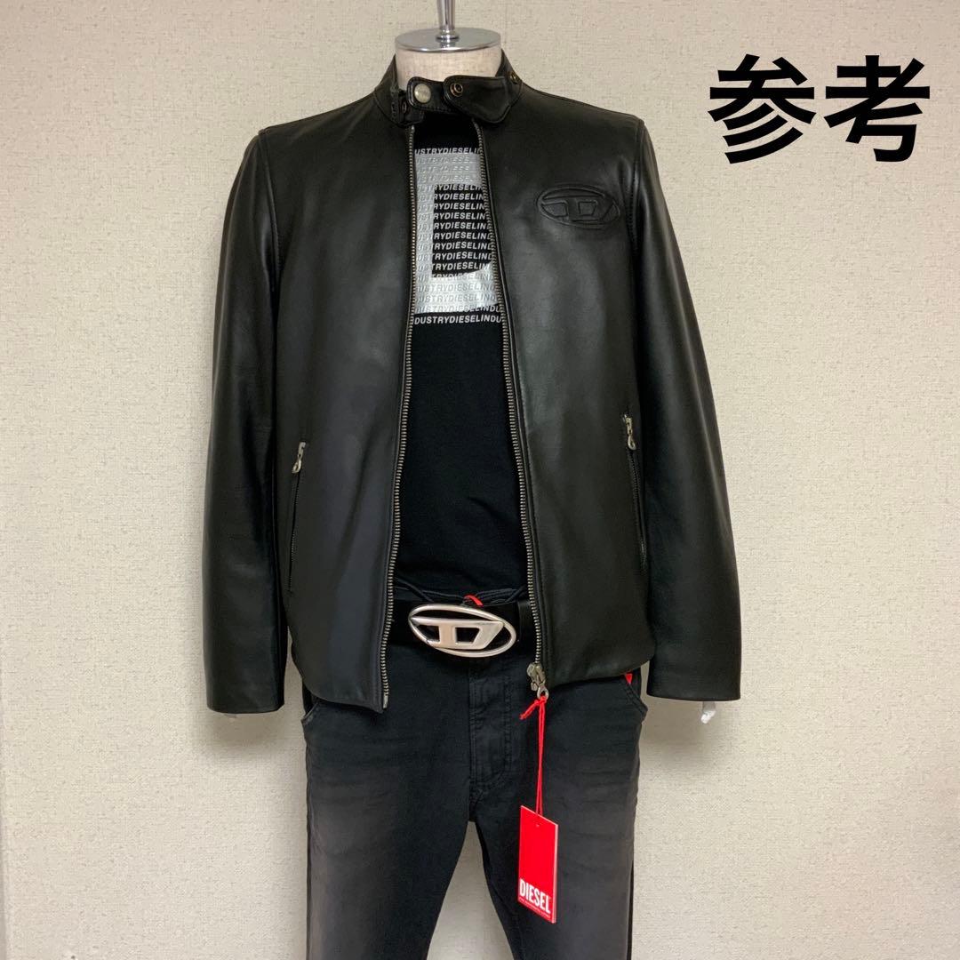 洗練されたデザイン DIESEL L-Metalo レザージャケット羊革