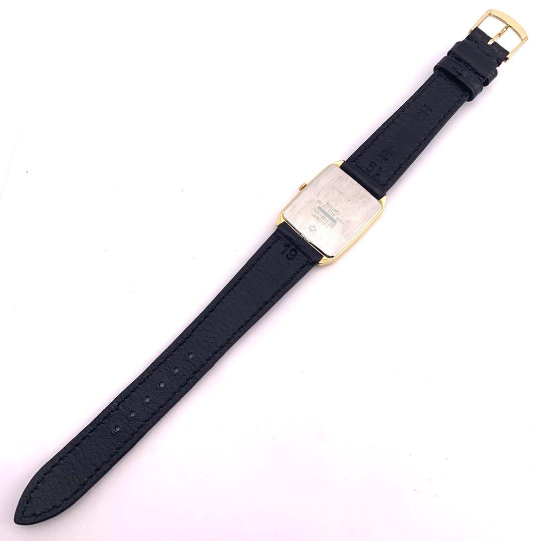 7-3691 SEIKO 7431-5210 クォーツ 腕時計 ゴールド/ブラッ